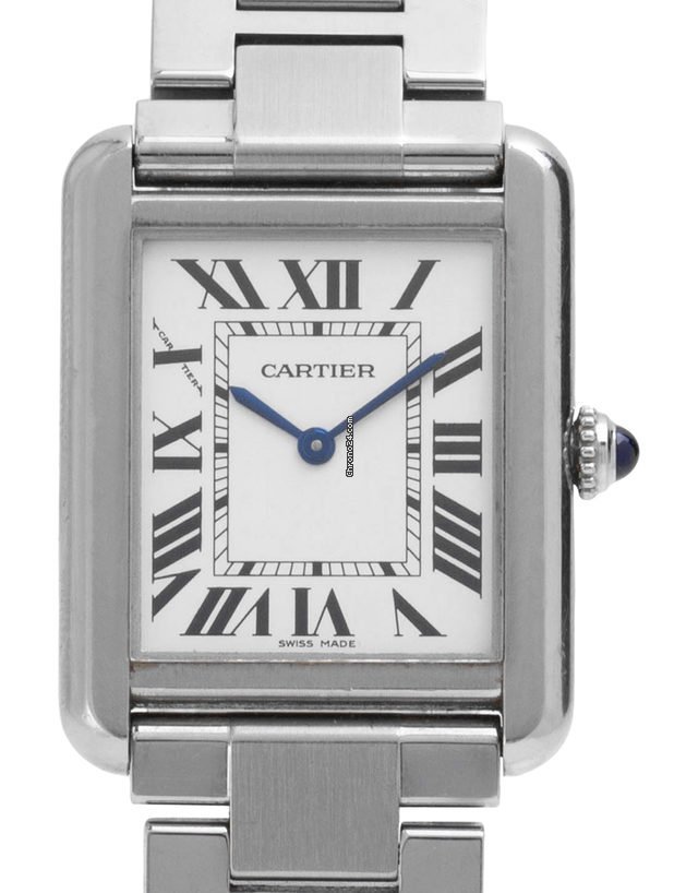 Cartier Tank Solo Mens watch Unisex Quartz Steel W5200013 3170