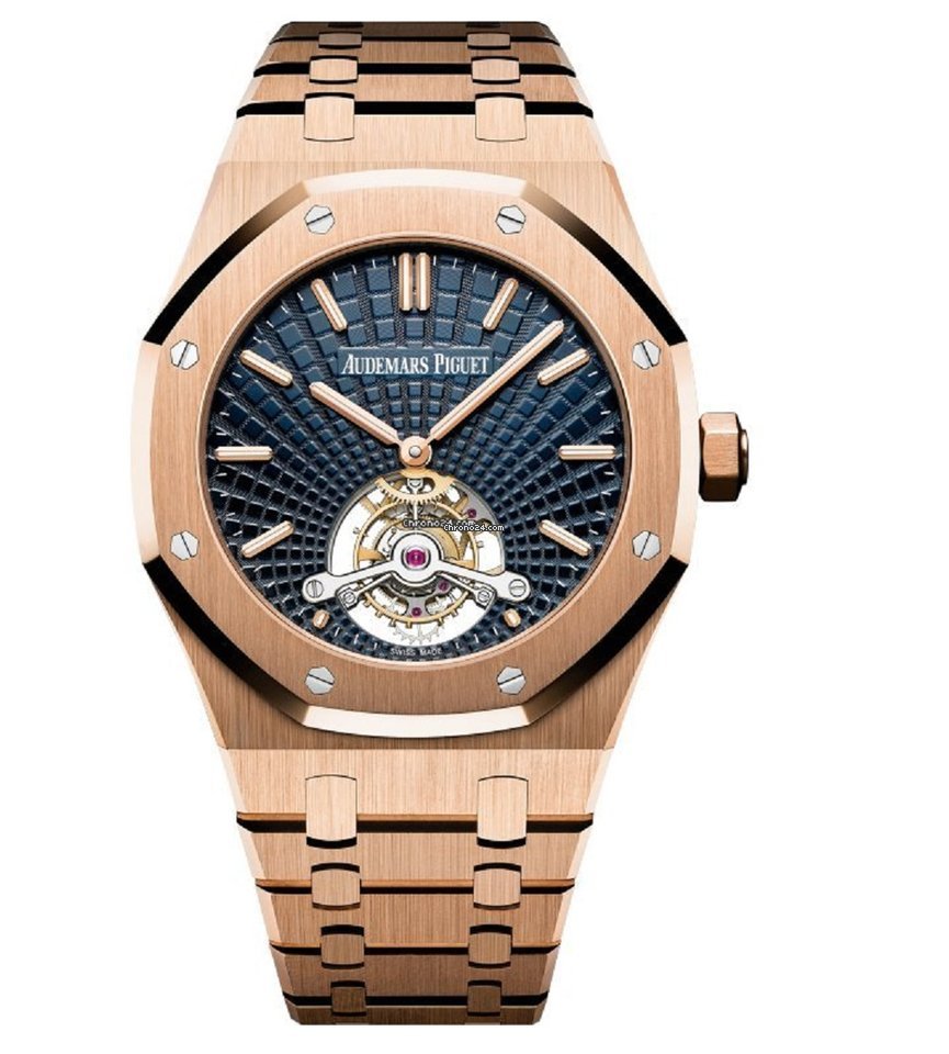 Audemars Piguet Royal Oak Tourbillon Mens watch Unisex Automatic Rose gold 26522OR.OO.1220OR.01