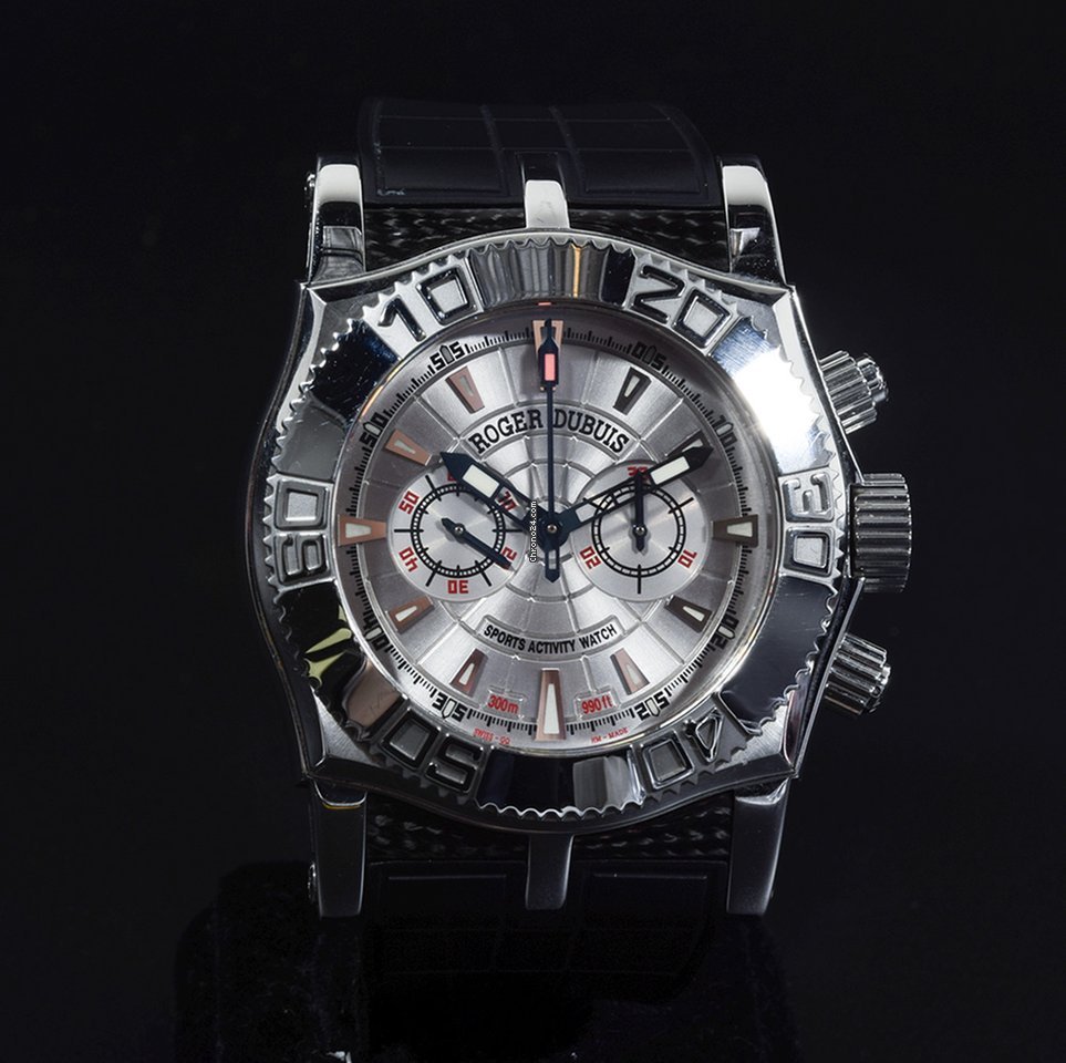 Roger Dubuis Easy Diver Mens watch Unisex Automatic Silver SE46.56.9 12.53