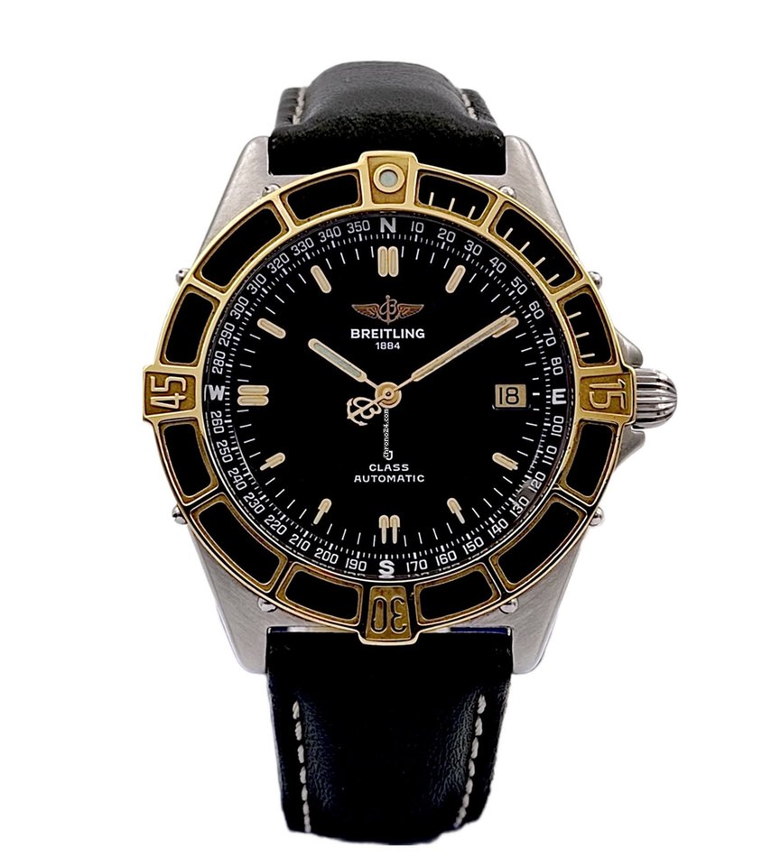 Breitling Mens watch Unisex Automatic Gold Steel 80250