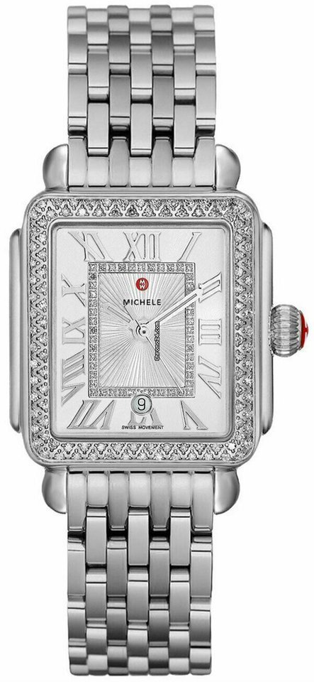 Michele Deco Quartz Steel MWW06G000001