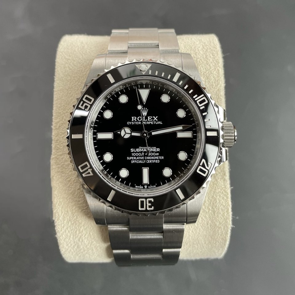 Rolex Submariner (No Date) Mens watch Unisex Steel Automatic 124060