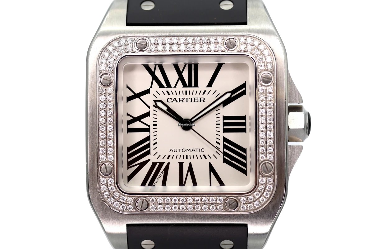 Cartier Santos 100 Mens watch Unisex Automatic Steel 2656