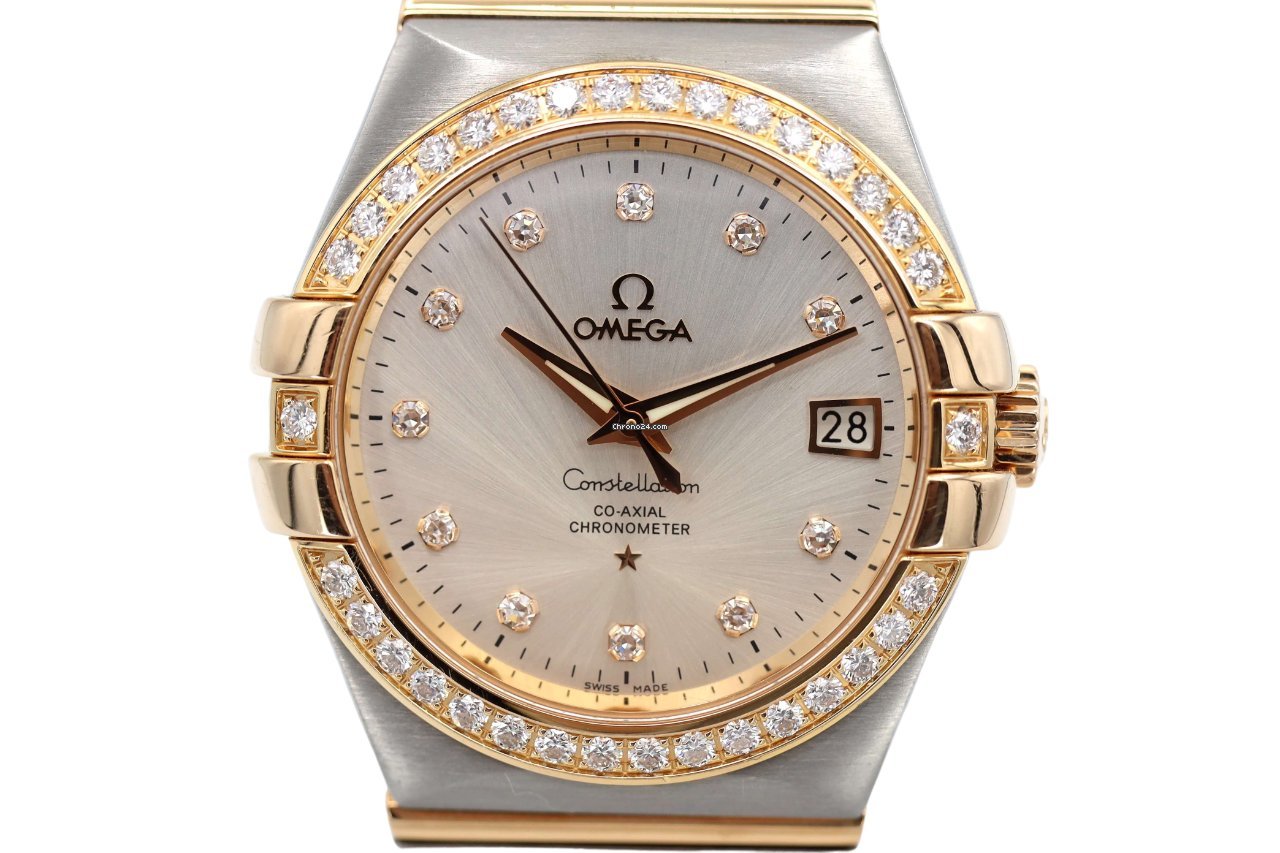 Omega Constellation Ladies Mens watch Unisex Automatic Gold Steel 123.25.35.20.52.001