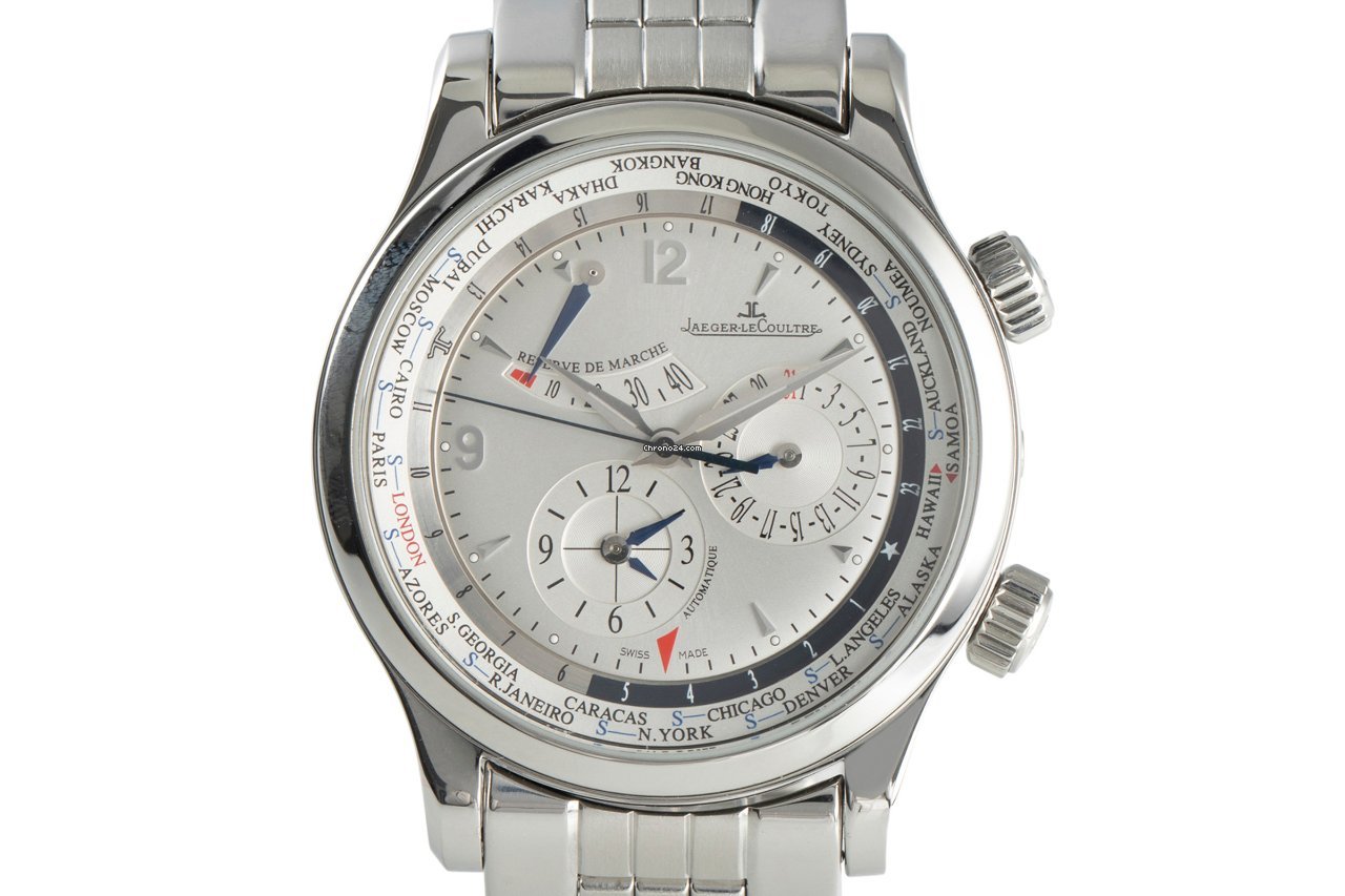 Jaeger-LeCoultre Master World Geographic Mens watch Unisex Automatic Steel 146.8.32.S