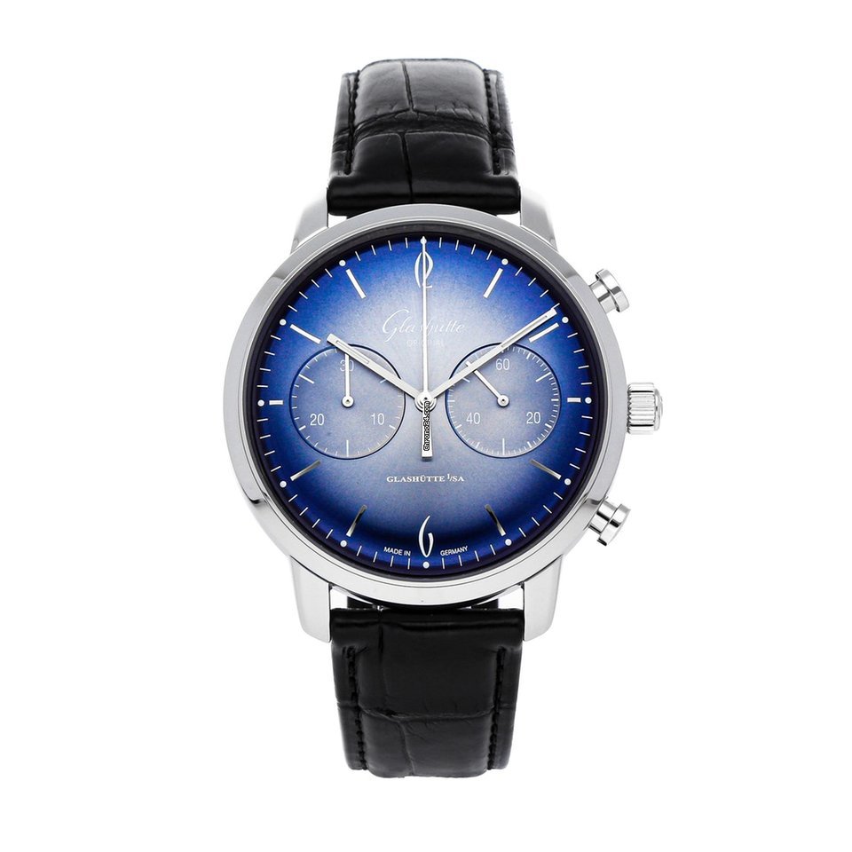 Glashtte Original Sixties Chronograph Mens watch Unisex Automatic Steel 1-39-34-04-22-04