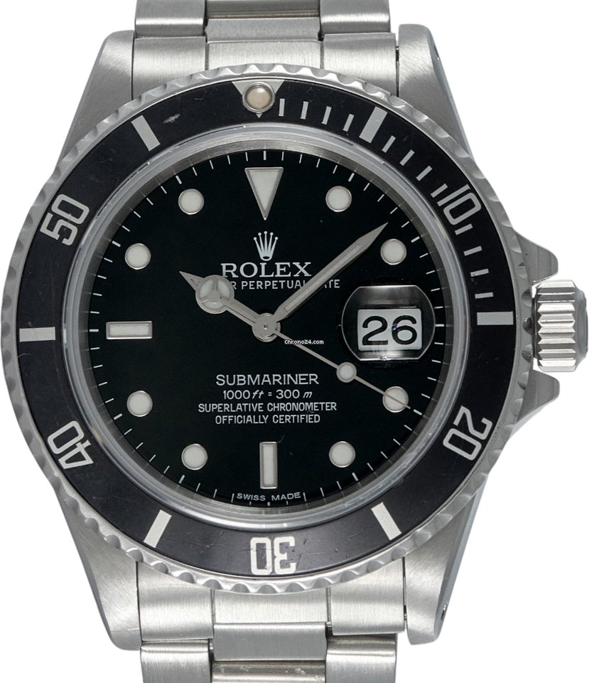 Rolex Submariner Date Mens watch Unisex Steel Automatic 16800