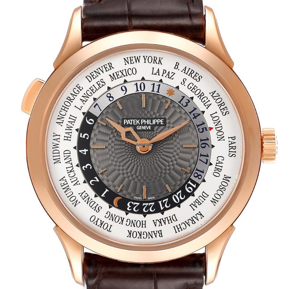 Patek Philippe World Time Mens watch Unisex Automatic Rose gold 5230R