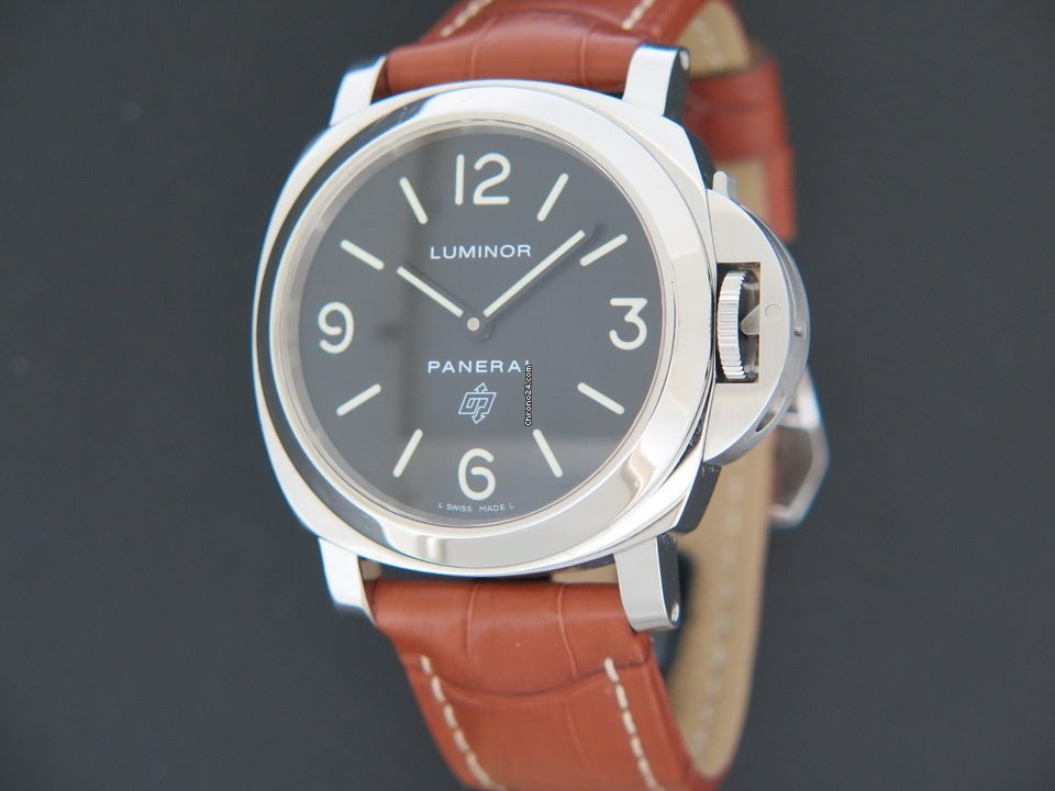 Panerai Luminor Base Logo Mens watch Unisex Manual winding Steel PAM000