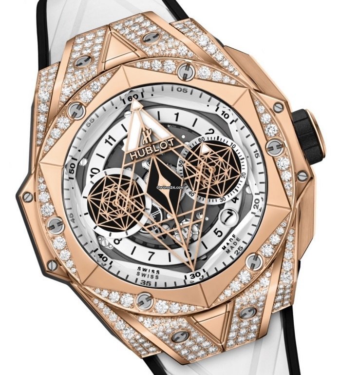 Hublot Big Bang Sang Bleu Mens watch Unisex Automatic Rose gold 418.OX.2001.RX.1604.MXM20