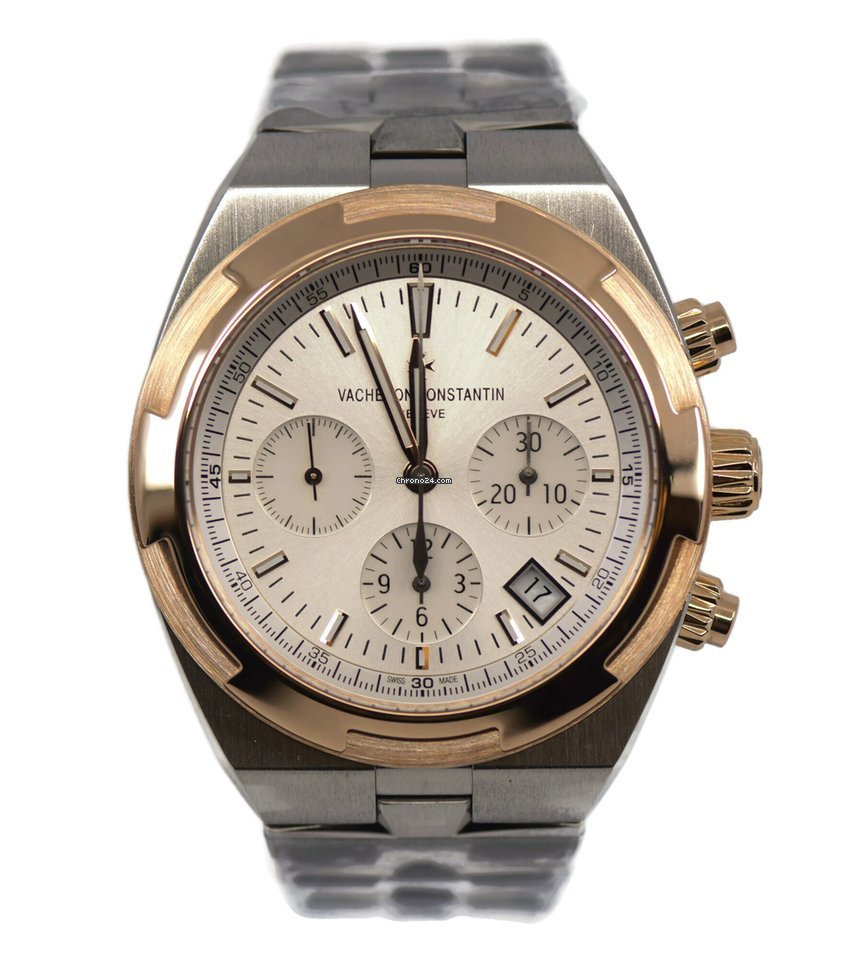 Vacheron Constantin Overseas Chronograph Mens watch Unisex Automatic Gold Steel 5500V