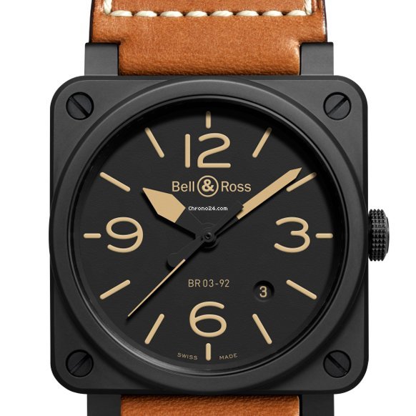 Bell & Ross BR 03-92 Ceramic Mens watch Unisex Automatic Ceramic BR0392-HERITAGE-CE