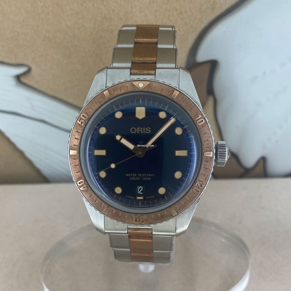Oris Divers Sixty Five Automatic Gold Steel 01 733 7707 4355