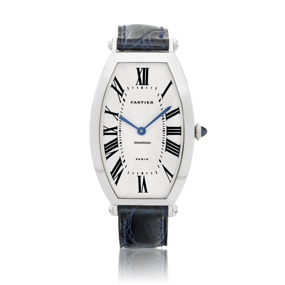 Cartier Tonneau Mens watch Unisex Manual winding Platinum 2435
