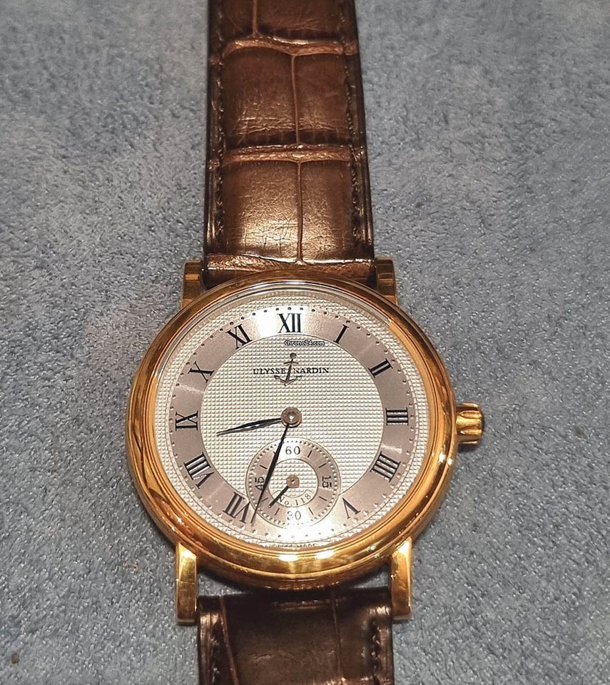 Ulysse Nardin Classic Mens watch Unisex Manual winding Yellow gold 91-77