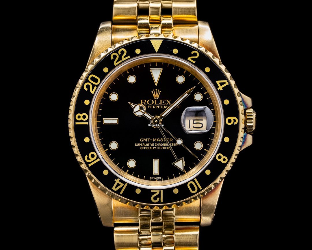 Rolex GMT-Master Mens watch Unisex Yellow gold Automatic 16758