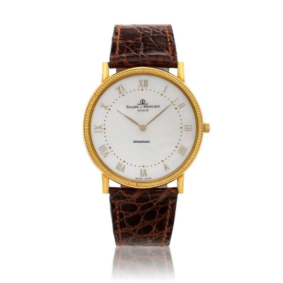 Baume & Mercier Mens watch Unisex Quartz Yellow gold 15607