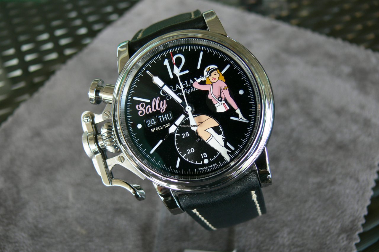 Graham Chronofighter Mens watch Unisex Automatic Steel 2CVAS.B21A.L127S