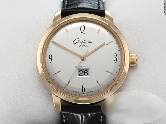 Glashtte Original Sixties Panorama Date Mens watch Unisex Automatic Rose gold 2-39-47-01-01-04