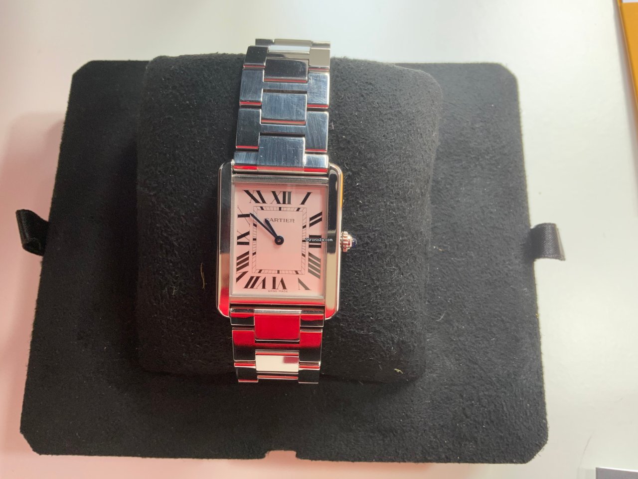 Cartier Tank Solo Mens watch Unisex Quartz Steel W5200014