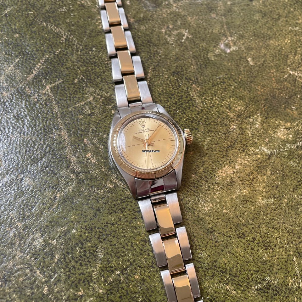 Rolex Oyster Perpetual 26 Womens watch Gold Steel Automatic 6724