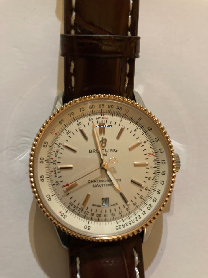 Breitling Navitimer Mens watch Unisex Automatic Gold Steel U17326211G1P1