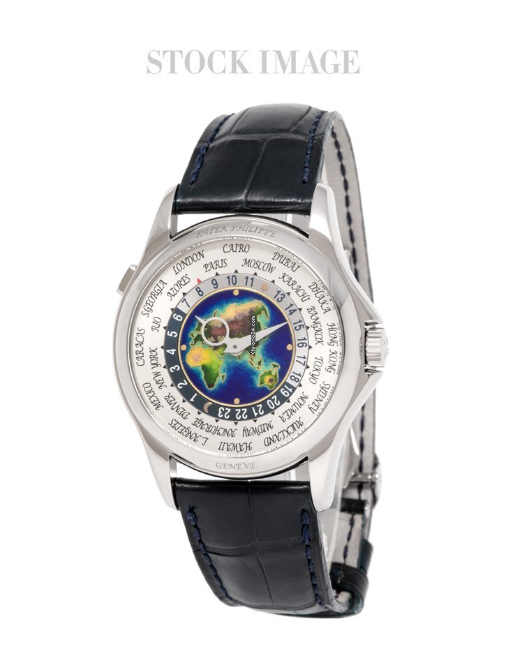 Patek Philippe World Time Mens watch Unisex Automatic White gold 5131G-010