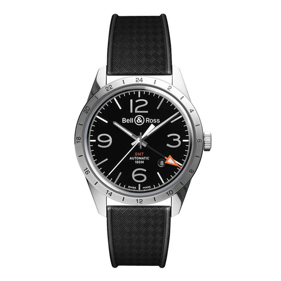 Bell & Ross BR V1 Automatic Steel BRV123.BL.GMT.SRB