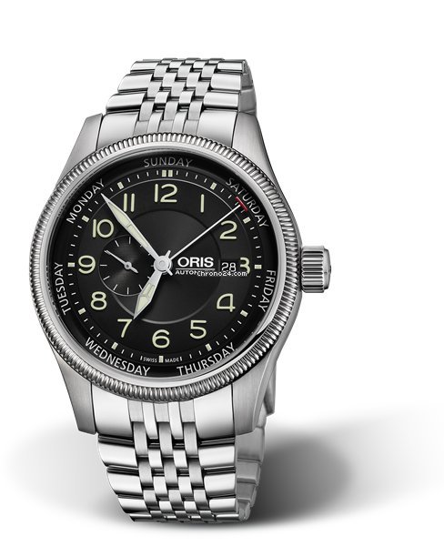 Oris Big Crown Small Second Pointer Day Mens watch Unisex Automatic Steel 01 745 7688 4034-07 8 22 30