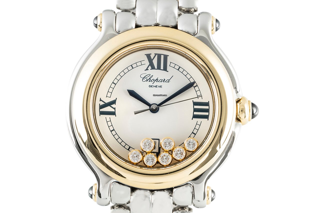 Chopard Happy Sport Womens watch Quartz Gold Steel 27 8249-23
