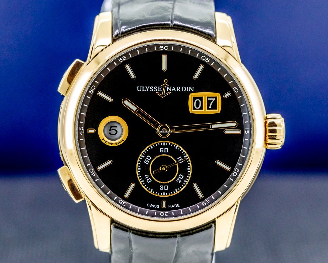 Ulysse Nardin Dual Time Mens watch Unisex Automatic Rose gold 3346-126 92