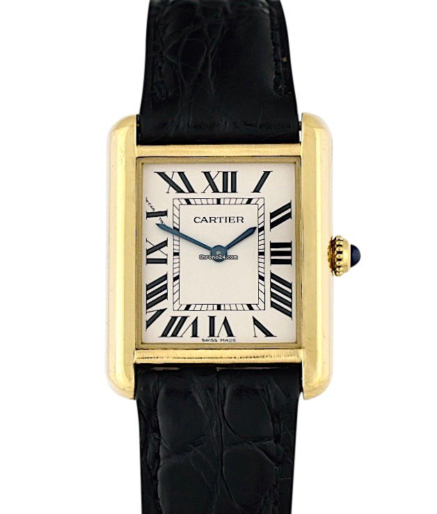 Cartier Tank Solo Womens watch Quartz Yellow gold 3168