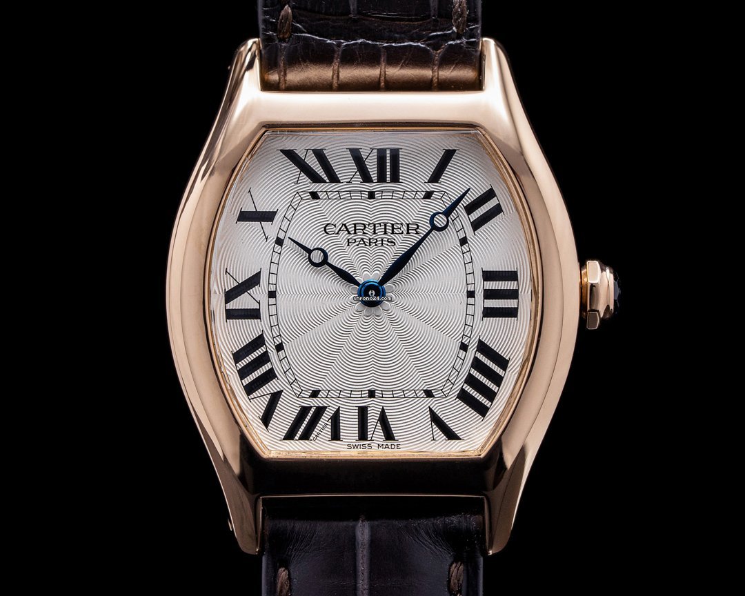 Cartier Tortue Mens watch Unisex Manual winding Yellow gold 2496C
