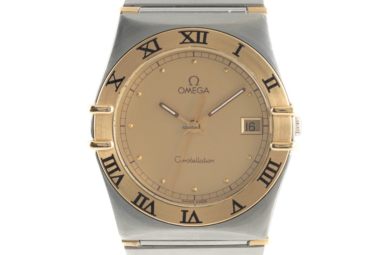 Omega Constellation Day-Date Mens watch Unisex Quartz Gold Steel 396.1070.1
