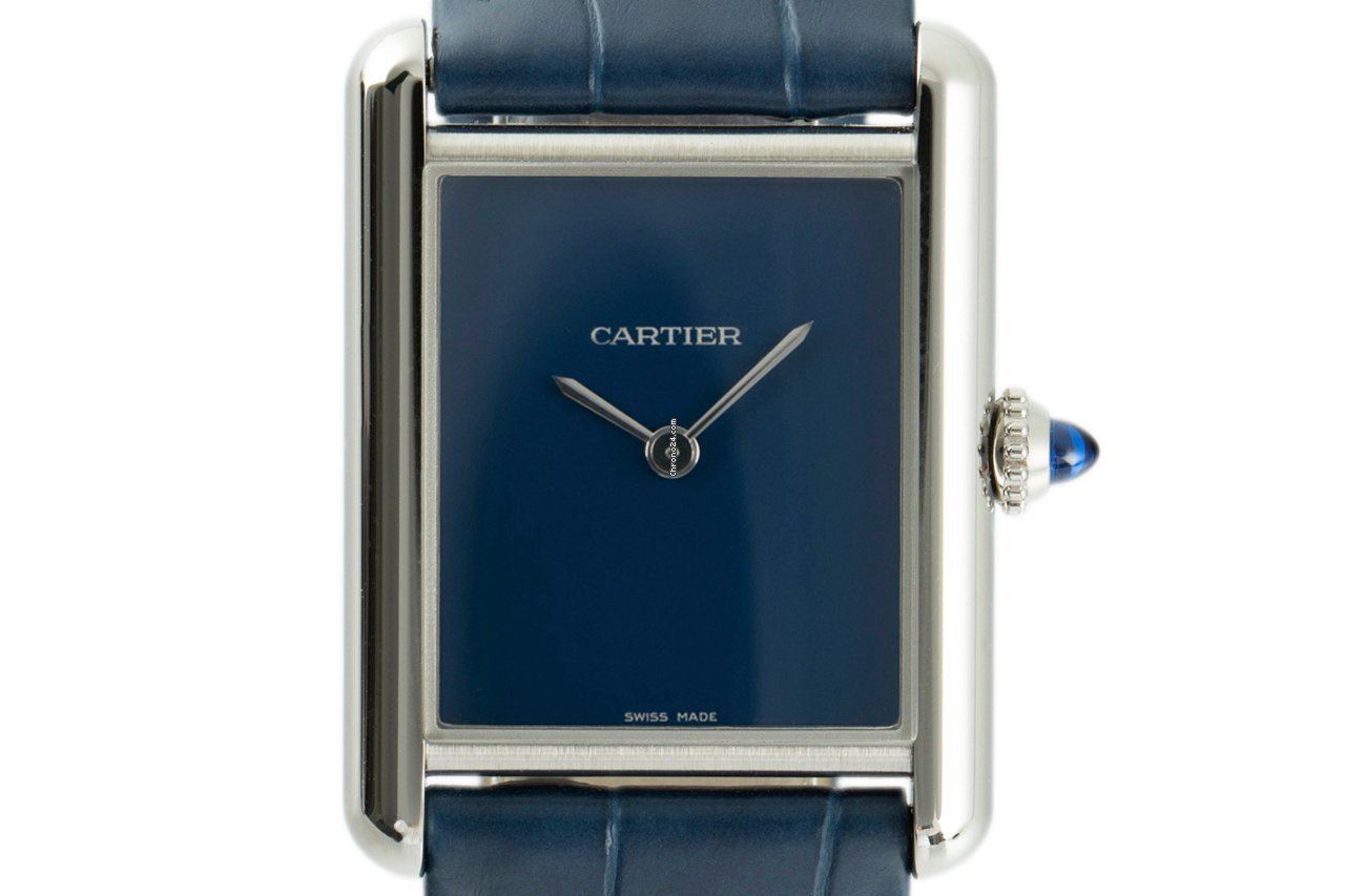Cartier Tank Mens watch Unisex Quartz Steel WSTA0055