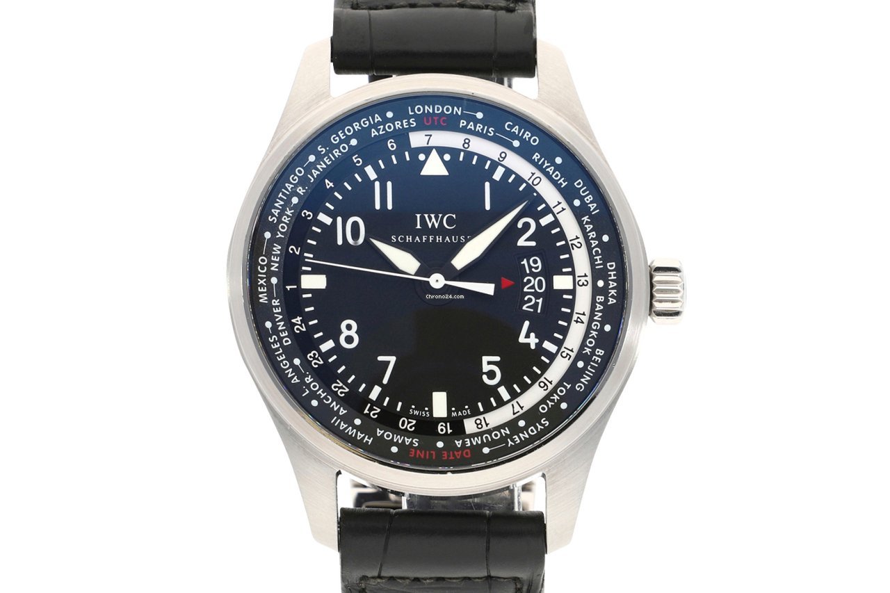 IWC Pilot Worldtimer Mens watch Unisex Automatic Steel 3262