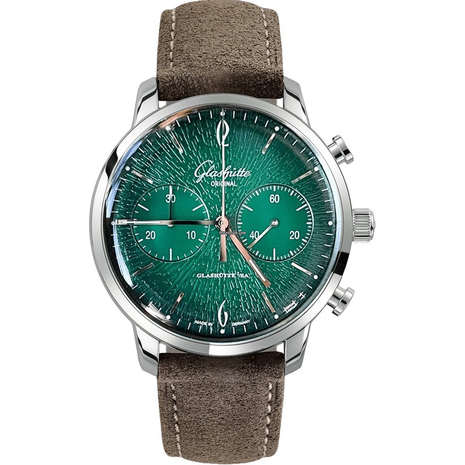 Glashtte Original Sixties Chronograph Mens watch Unisex Automatic Steel 1-39-34-05-22-04