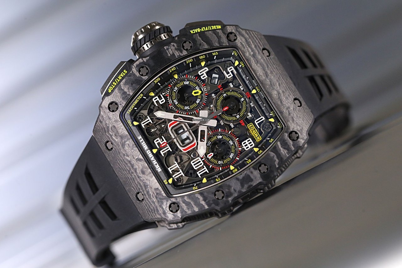 Richard Mille RM 011 Mens watch Unisex Automatic Titanium Richard Mille RM11-03 CARBON NTPT