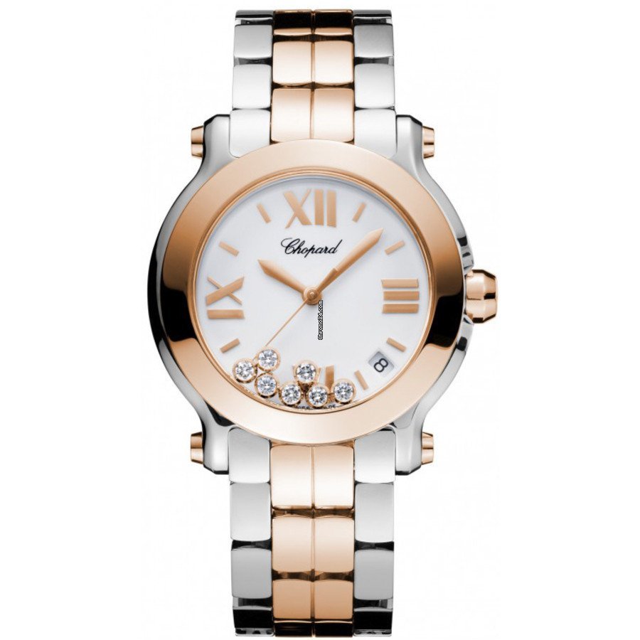 Chopard Happy Sport Womens watch Quartz Gold Steel 278488-9002