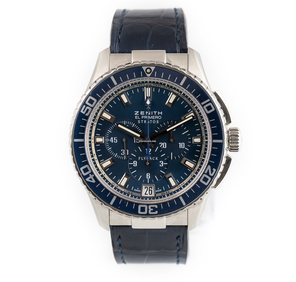 Zenith El Primero Stratos Flyback Mens watch Unisex Automatic Steel 03.2067.405
