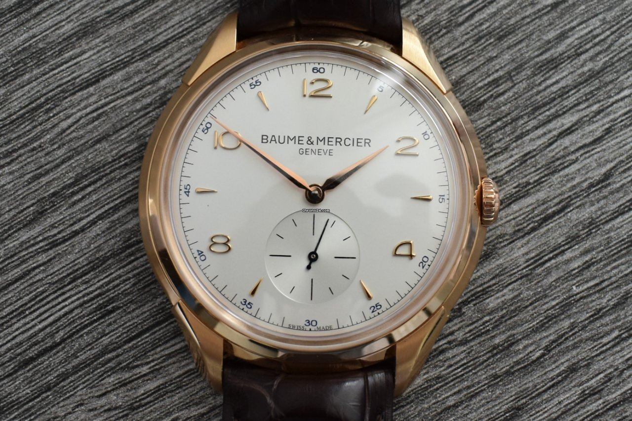 Baume & Mercier Clifton Mens watch Unisex Manual winding Red gold 10060