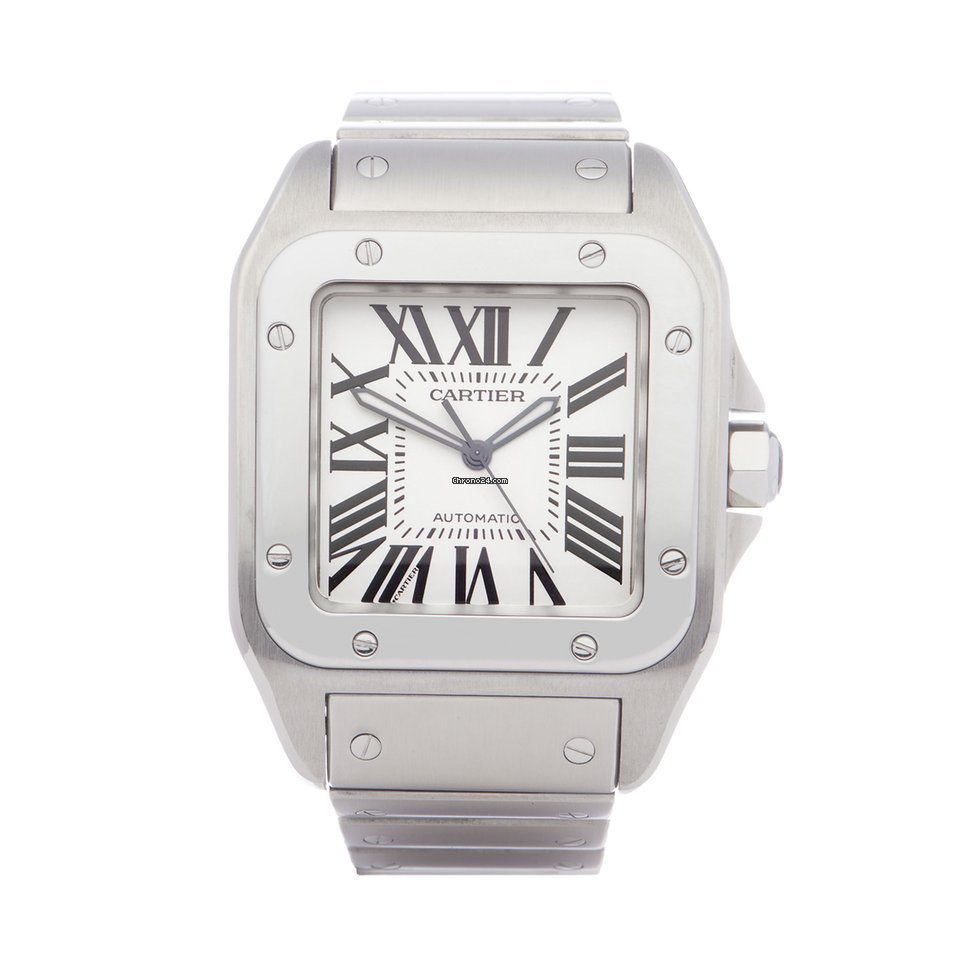 Cartier Santos 100 Mens watch Unisex Automatic Steel W200737G or 2656