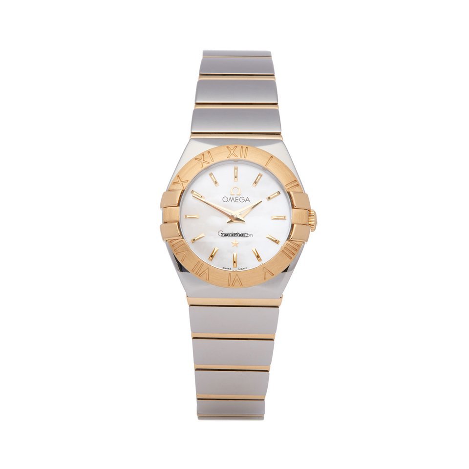 Omega Constellation Quartz Womens watch Quartz Gold Steel 123.20.24.60.05.002