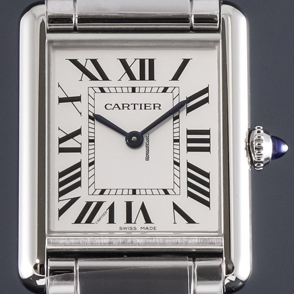Cartier Tank Mens watch Unisex Quartz Steel WSTA0052