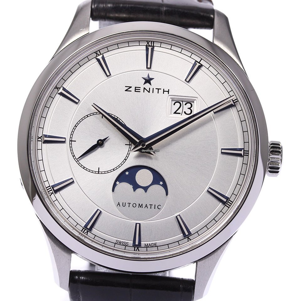 Zenith Captain Moonphase Mens watch Unisex Automatic Steel 03.2143.691