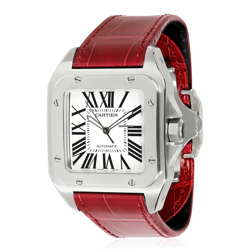 Cartier Santos 100 Mens watch Unisex Automatic Steel 100 W20073X8