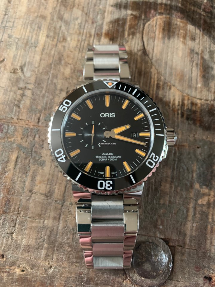 Oris Aquis Small Second Mens watch Unisex Automatic Steel 01 743 7733 4159-07 4 24 64EB