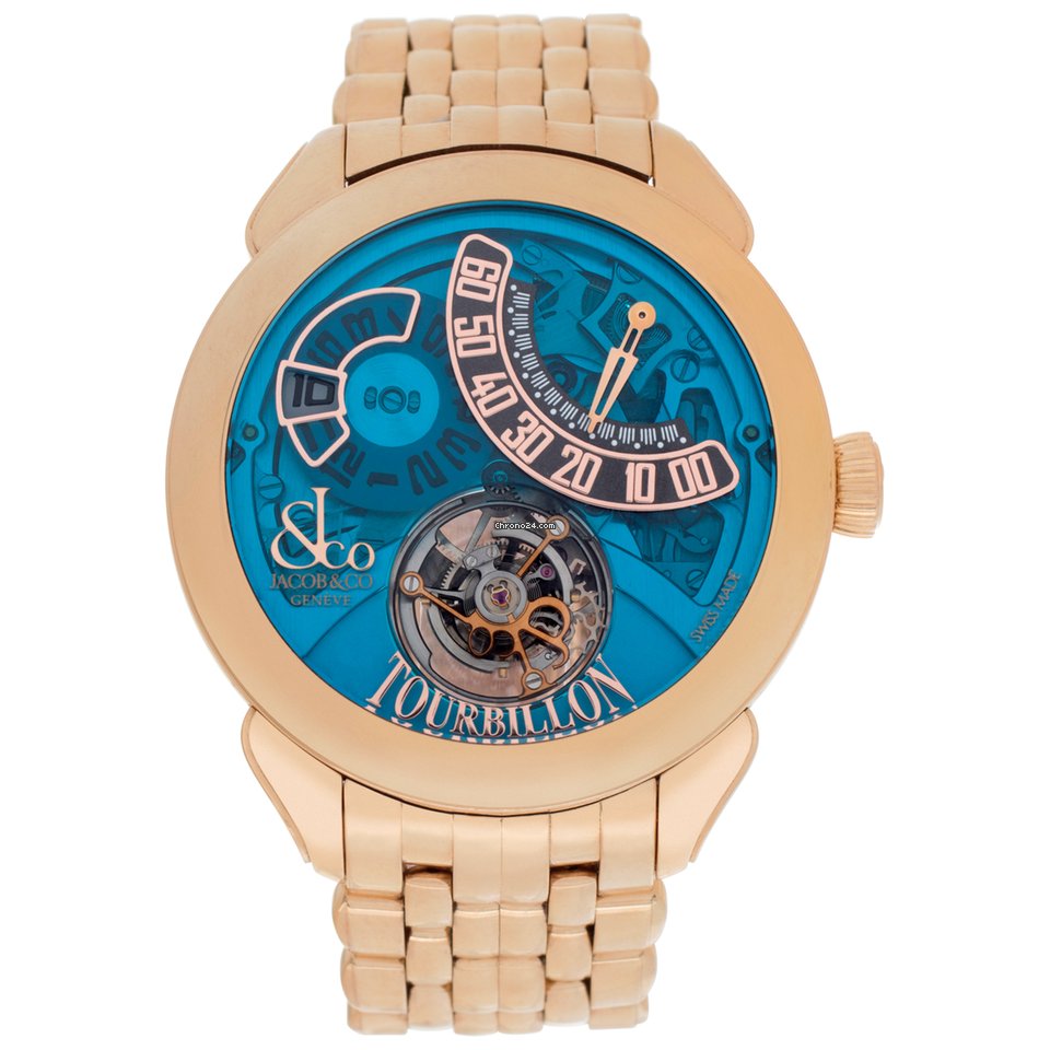 Jacob & Co. Mens watch Unisex Manual winding Rose gold 150.510.4