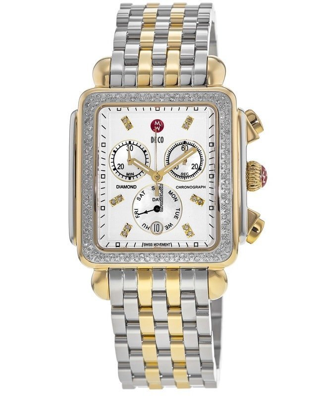 Michele Deco Mens watch Unisex Quartz Gold Steel MWW06Z000013