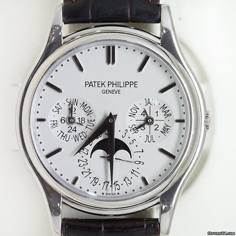 Patek Philippe Perpetual Calendar Mens watch Unisex Automatic White gold 5140G